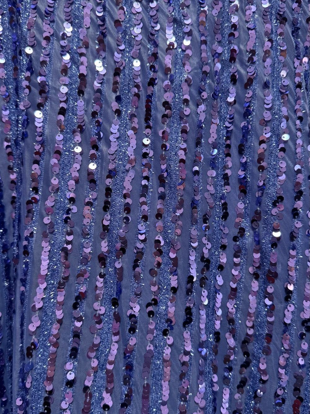 Eloquii Bustier Flare Sequin Dress Midi Periwinkle Blue Purple 18 - Picture 9 of 13